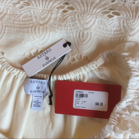 ASTARS +EVEREVE Ivory Eyelet Dress Rococo Revival Castlecore - Picture 5 of 7